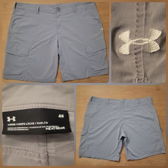 Under Armour Performance Golf Cargo Shorts Mens Size 46 Wicking - Picture 1 of 12